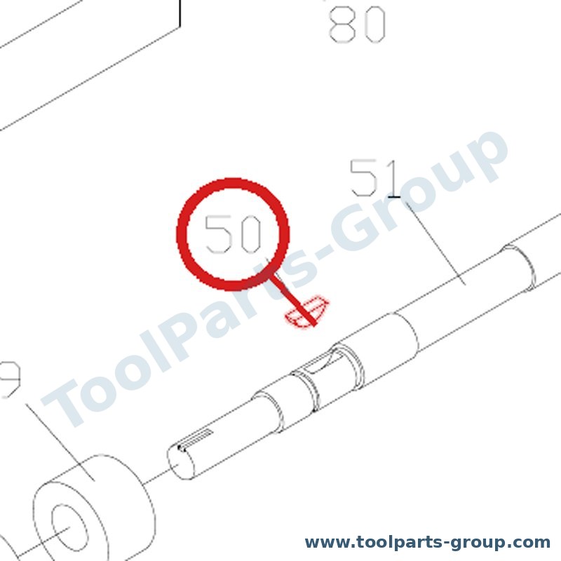 JET GB1099 – Ersatzteil – Half Circle Passfeder 8X25 Pos. 93 für GH-2080ZH