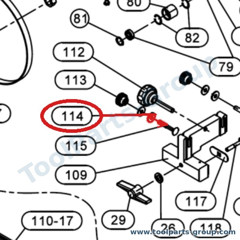 JET JBS12-114 – Ersatzteil – Scheibe Flat M6 Pos. 114 für JBS-12