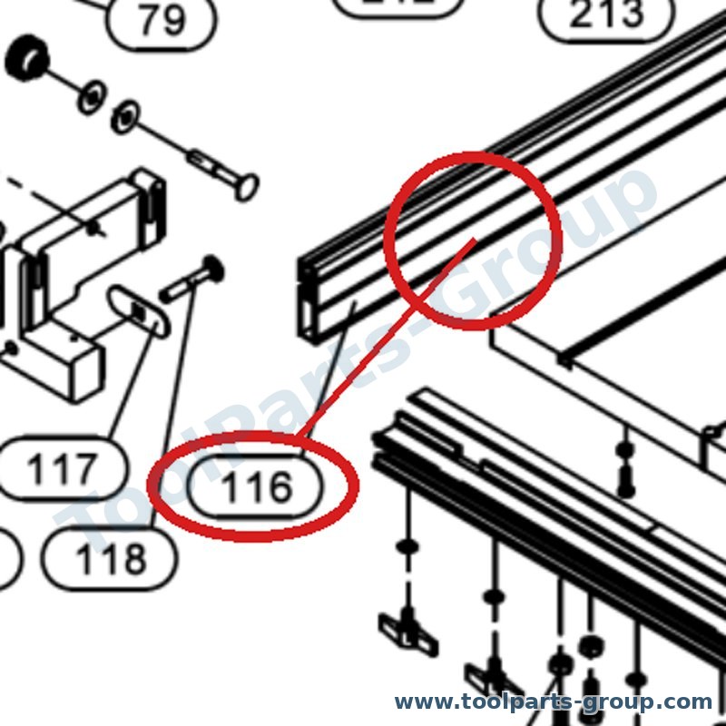 JET JBS12-116 – Ersatzteil – Anschlag Extrusion Pos. 116 für JBS-12