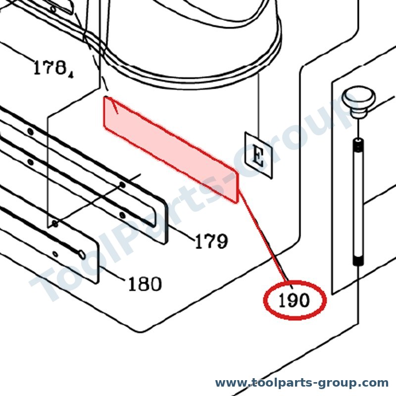 JET JDP2800-190E – Ersatzteil – Stiker für JDP-2800VS