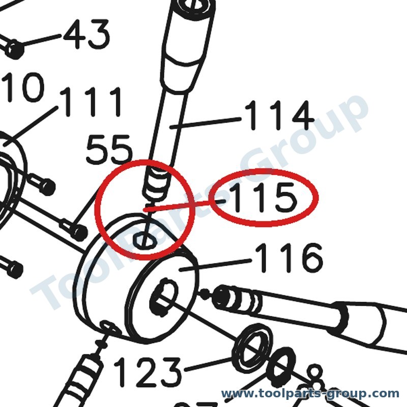 JET JMD3-115 – Ersatzteil – Check Ring für JMD-3