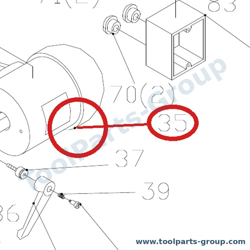 JET JML-35E – Ersatzteil – Motor (708375M) für JML1014I, JML-1014, JML-1014I