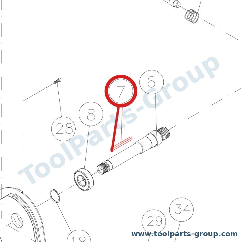 JET JML-5 – Ersatzteil – Passfeder 5x25 für JML-1014, JML-1014I, JML-1014VS u. a.