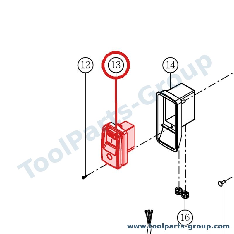 JET JOSS-S-213E – Ersatzteil – Schalter Pos. 13 (Joss-S) für 213E, S-213E