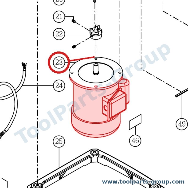 JET JOSS-S-223E – Ersatzteil – Motor 1HP 230V 1PH 50HZ für JOSS-S