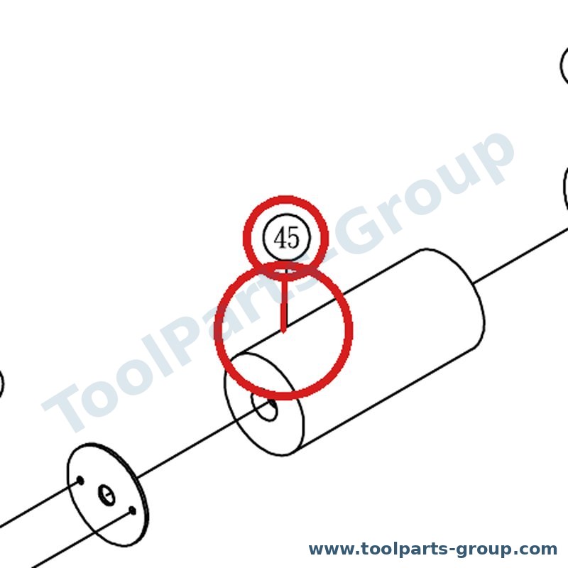 JET JOSS-S-345 – Ersatzteil – Gummi Drum 4 Pos. 45 für S-345