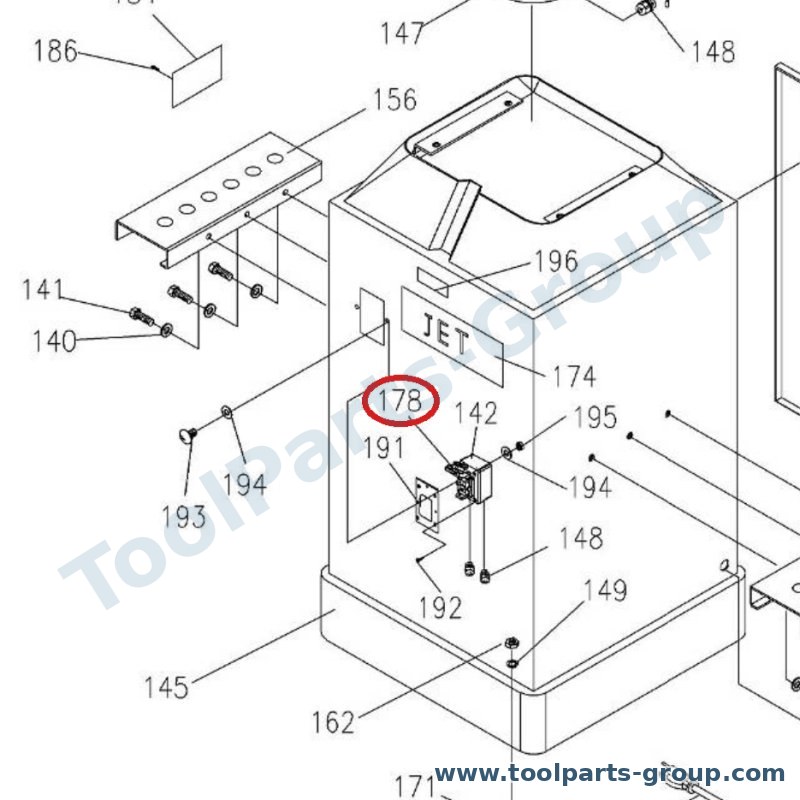 JET JOVS10-178E – Ersatzteil – Schalter für JOVS-10