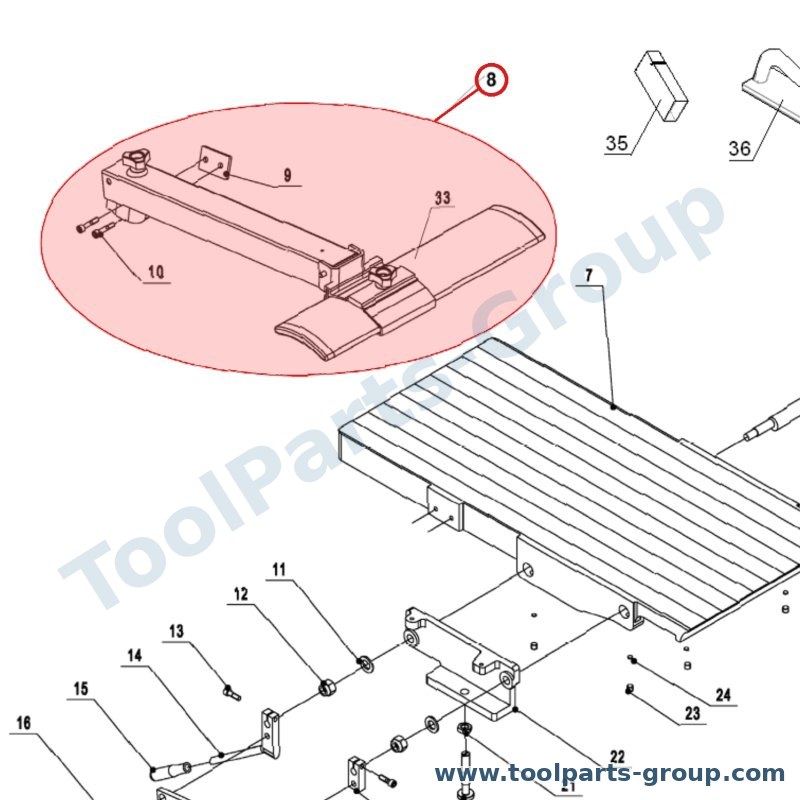 JET JPT310-008 – Ersatzteil – Cutterblock Baugruppe für JPT-310, JPT-260