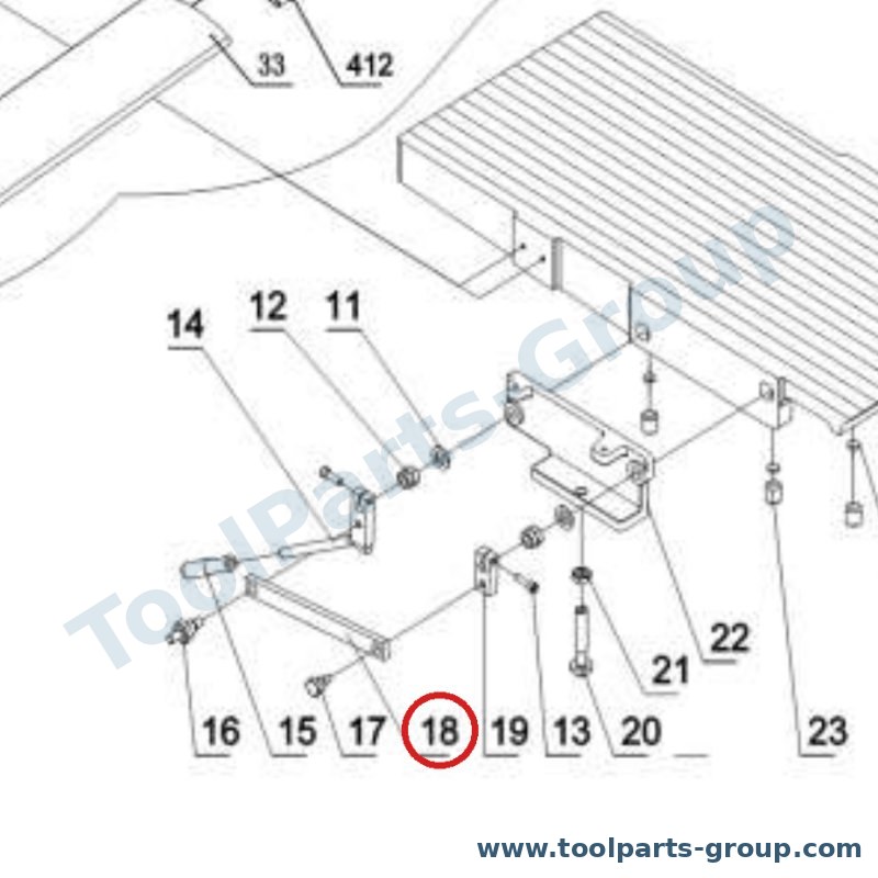 JET JPT310-018 – Ersatzteil – Eccentric Welle Halterung für JPT-310