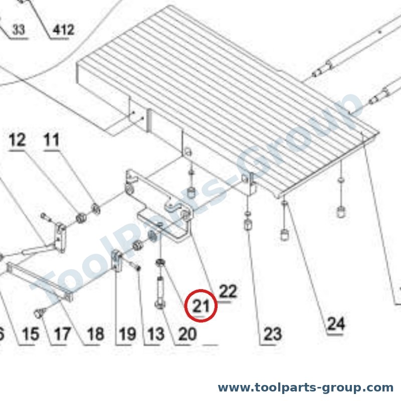 JET JPT310-021 – Ersatzteil – Hex.Mutter M12 für JPT-310
