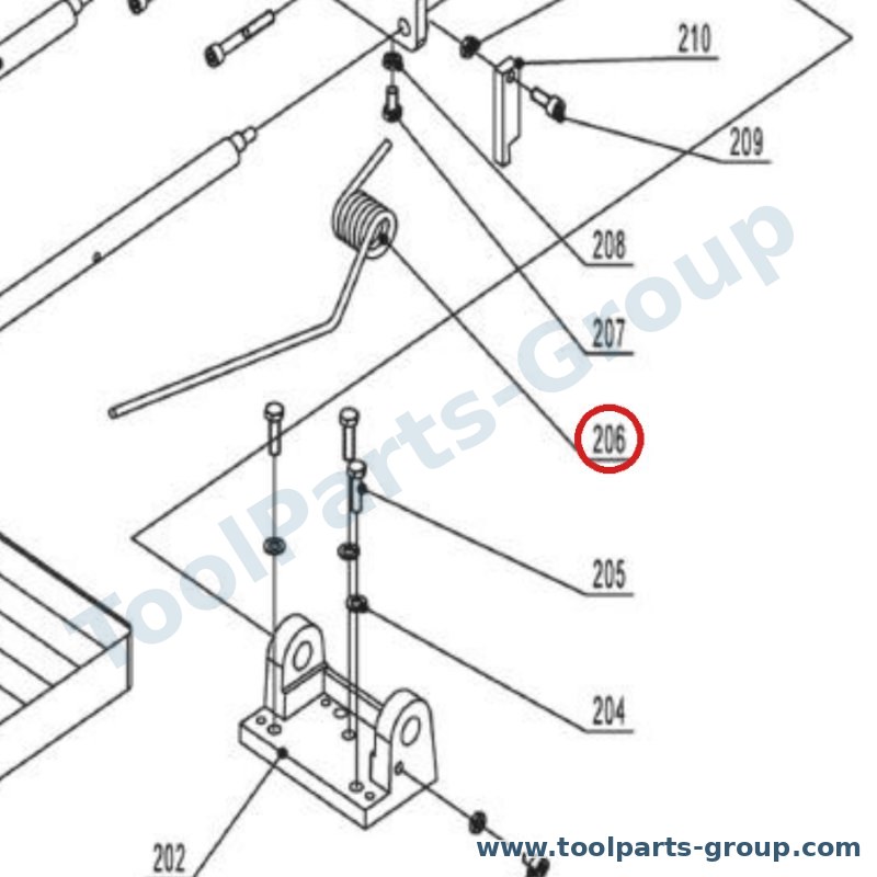 JET JPT310-206 – Ersatzteil – Feder für JPT-260