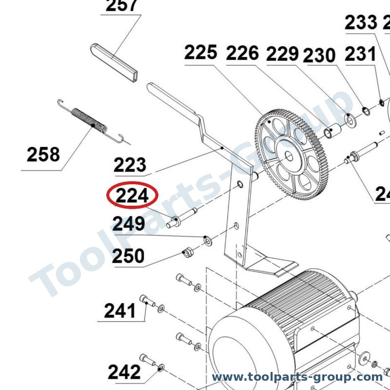 JET JPT310-224 – Ersatzteil – Camwheelshaft für JPT-310, JPT-260, JPT-310HH u. a.