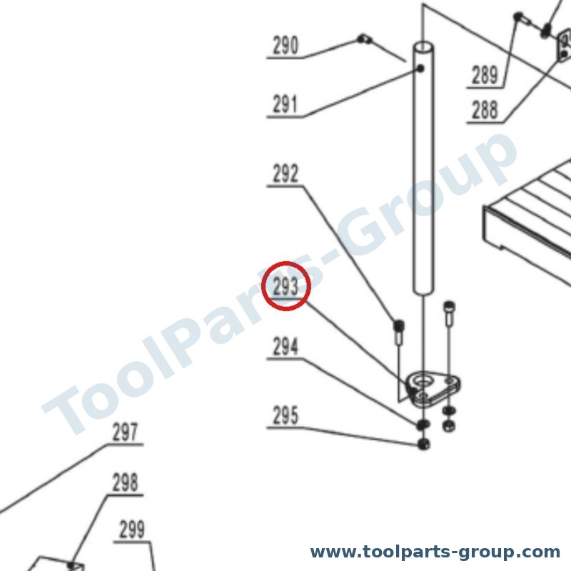 JET JPT310-293 – Ersatzteil – Führung Stange Halterung Pos. 293 für JPT-310