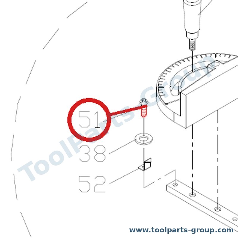 JET JSG96-151 – Ersatzteil – Schraube 10X5/16 für JSG-96