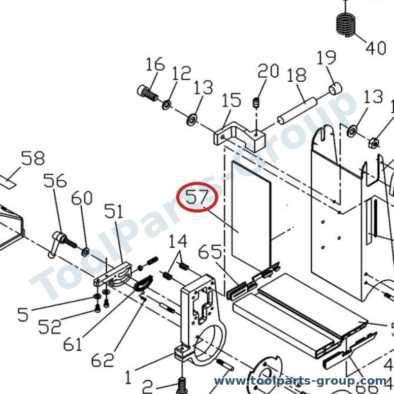 JET JSG96-257 – Ersatzteil – GRAPHIT PAD für 31A für JSG-31A, JSG-96