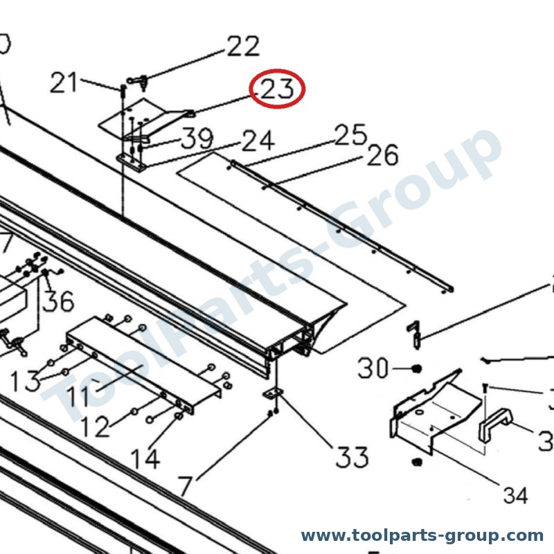 JET JTSS1500-223 – Ersatzteil – Adjust Hebel M10X1.5P für JTSS-1500
