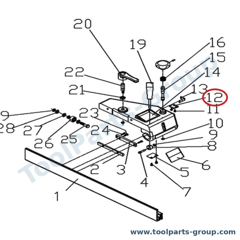 JET JTSS1500-512 – Ersatzteil – Indicator Pos. 12 für JTSS-1500