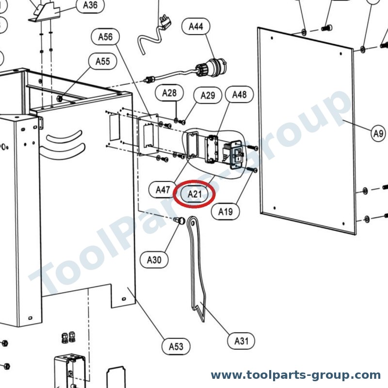 JET JTSS1600-A21T – Ersatzteil – Main Schalter 230V / 400V für JTSS-1600