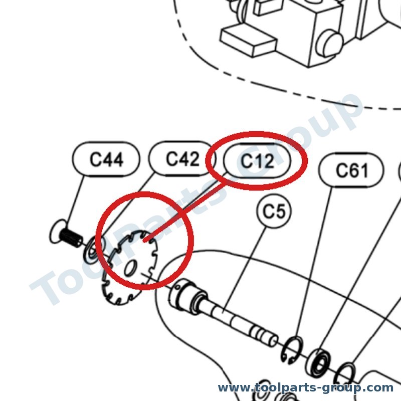 JET JTSS1600-C12 – Ersatzteil – Scoring Sägeblatt Pos. C12 für JTSS-1600