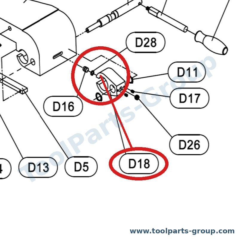 JET JTSS1600-D18 – Ersatzteil – Locking Block für JTSS-1600