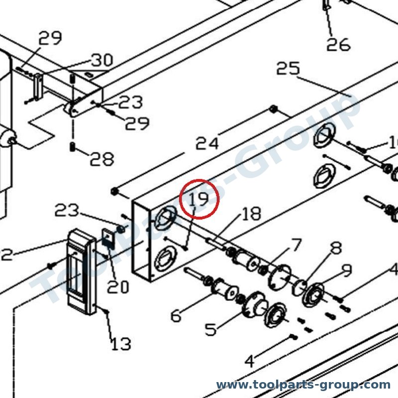 JET JTSS3000-319 – Ersatzteil – Nylon Gewindestift M12X12 für JTSS-3000