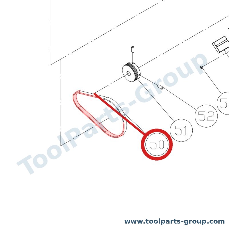 JET JWBS15-150 – Ersatzteil – Keilriemen für JWBS-15, 350J9