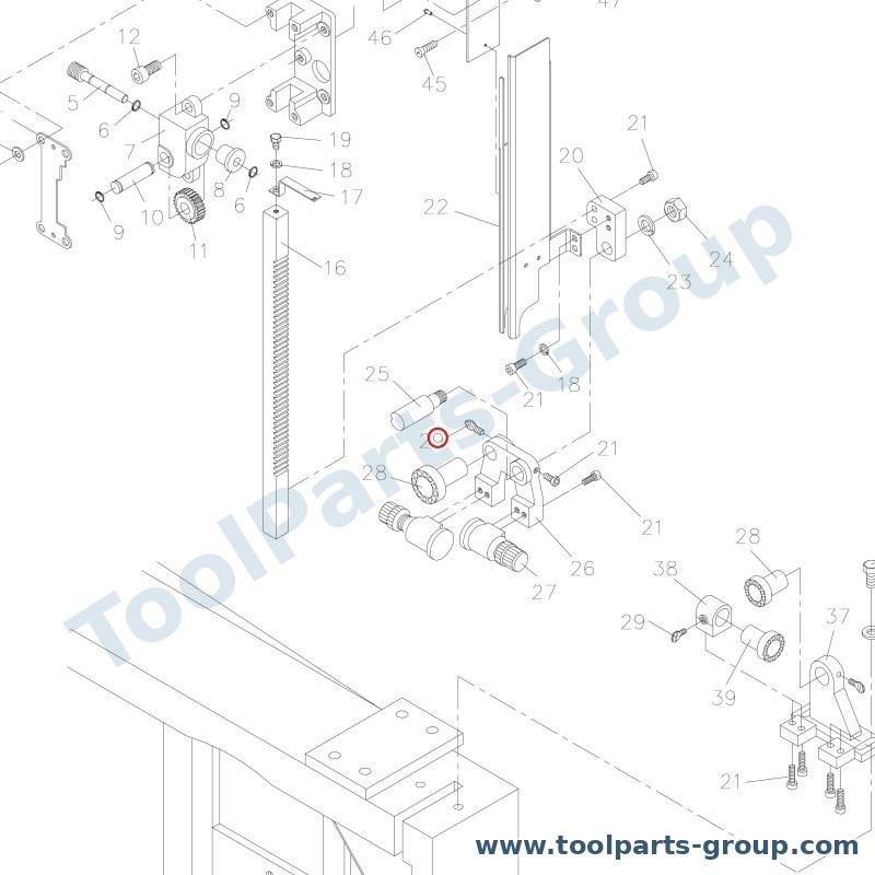 JET JWBS18-309 – Ersatzteil – C-Ring Pos. 9 für JWBS-18, S-12
