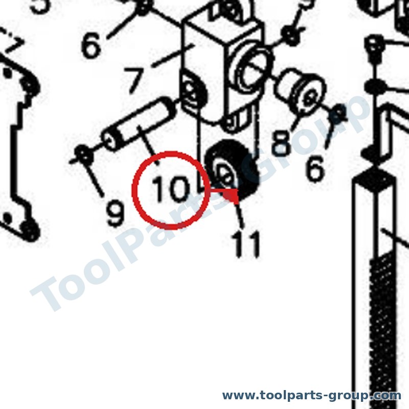 JET JWBS18-310 – Ersatzteil – Welle Pos. 10 für JWBS-18