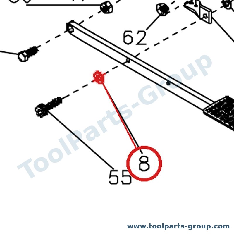 JET JWBS18DXA-208 – Ersatzteil – Spindel Riemenscheibe Pos. 8 für JWBS-18Q