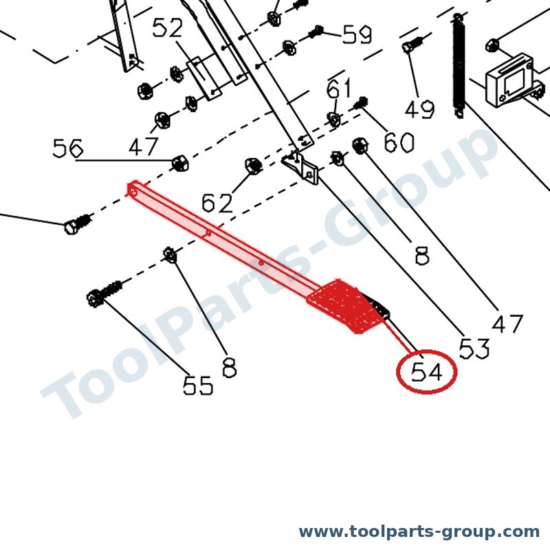 JET JWBS20-354 – Ersatzteil – Lagerhalter SUIT für JWBS-20