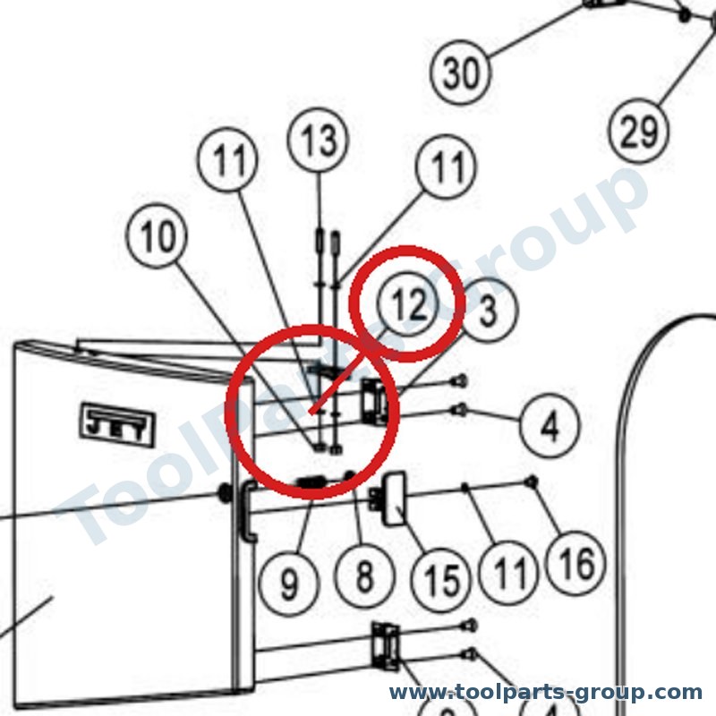 JET JWBS9X-012 – spare part