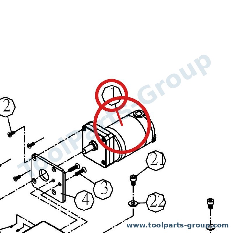 JET JWDS2244-201E – Ersatzteil – Riemen Motor 1/30HP 230V für JWDS-2244/2244OSC/2550, JWDS-2244, 2244OSC