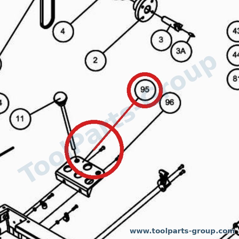 JET JWL1220-195 – Ersatzteil – Werkzeug Shelf Pos. 84 für JWL-1220VS