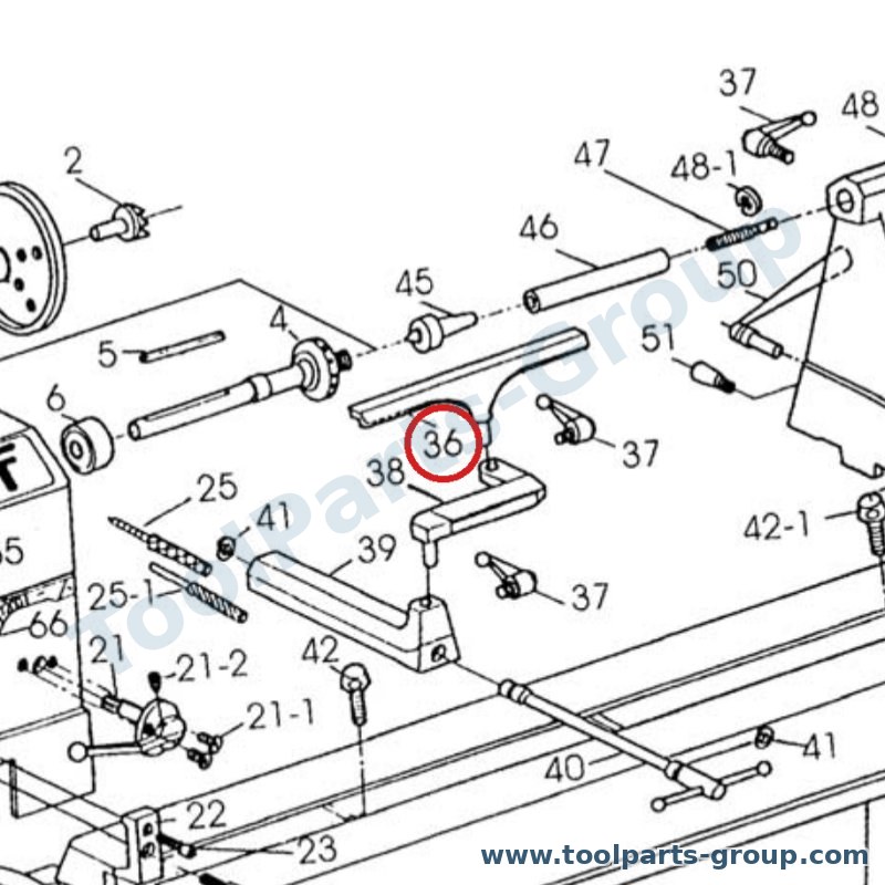 JET JWL1236-36 – spare part