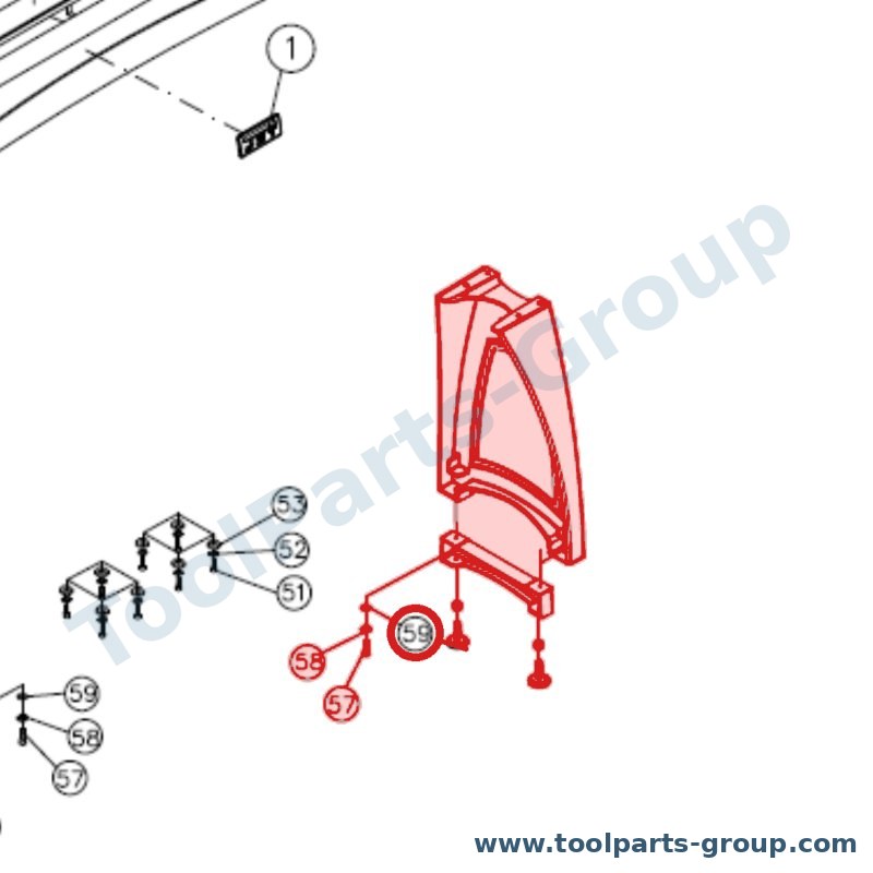 JET JWL1440-205 – Ersatzteil – Werkzeugauflage Extension Pos. 5 für JWL-1640EVS, JWL1640EVS