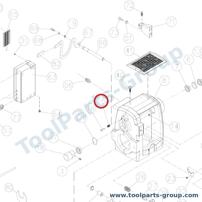 JET JWL1640EVS-115 – Ersatzteil – Feder Pos. 15 für JWL-1640EVS