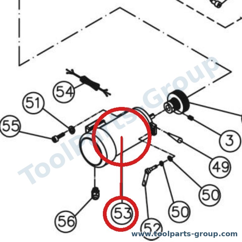 JET JWL1640EVS-153E – Ersatzteil – Motor für JWL1640EVS, JWL-1640VS