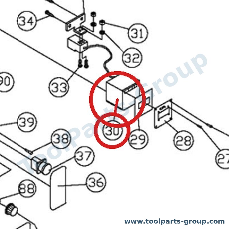 JET JWL1642-130E – Ersatzteil – Digital Read Out Pos. 130 für JWL-1642