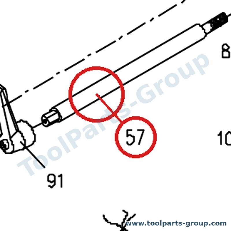JET JWS34-161 – Ersatzteil – Handling Clamping Pos. 57 für JWS-34KX