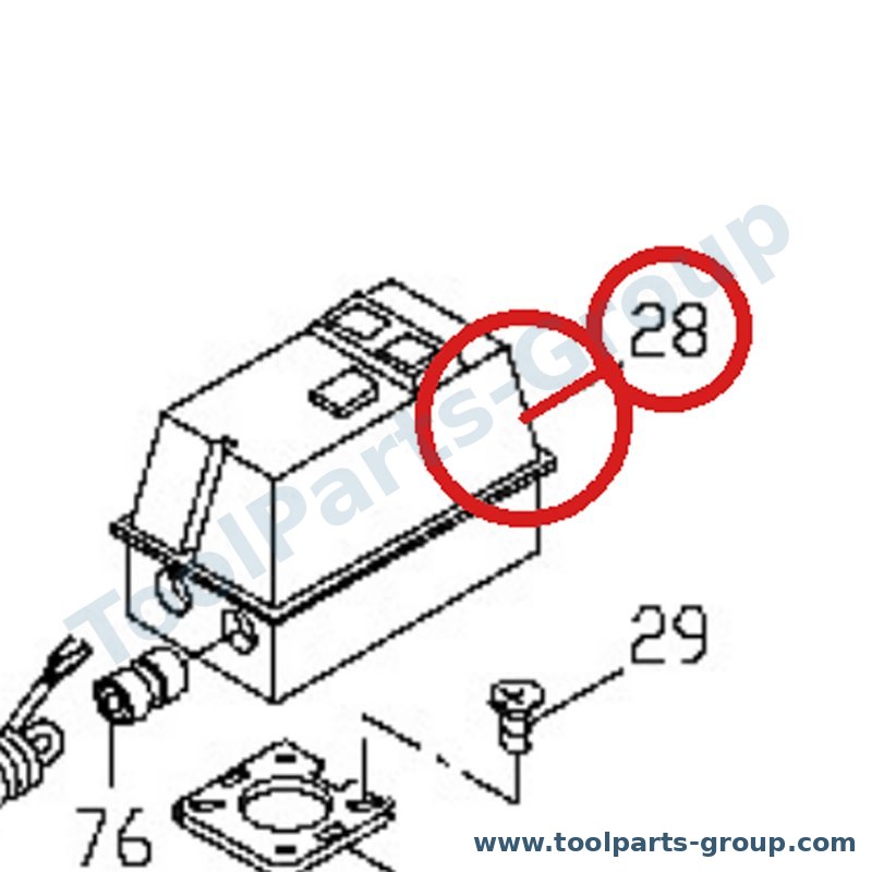 JET MBG75-28 – Ersatzteil – Magnetschalter Obs Quand Stock = 0 für MBG-150, MBG-150DC, MBG-75, MBG-75DC