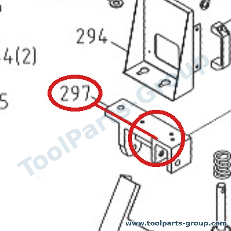 JET MBS708CS-297 – Ersatzteil – Cylinderbracket für MCS-708CS, 708CS