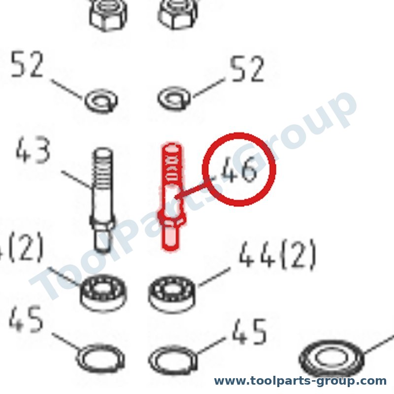JET MBS708CS-46 – Ersatzteil – Kugel Lager EXCENTRIC Welle für MBS-708CS, MBS-708VS