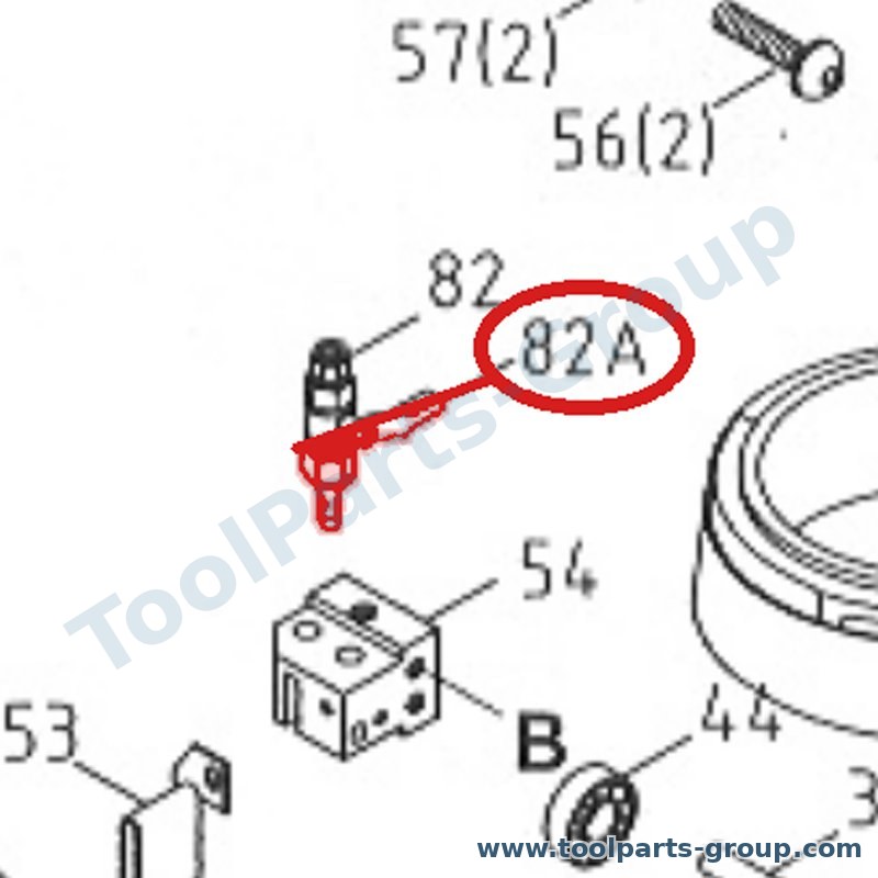 JET MBS708CS-82A – Ersatzteil – Ventil Baugruppe. Pos. 82+82-A für MBS-708CS, 708CS