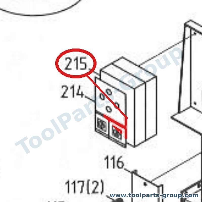 JET MBS910CS-215 – Ersatzteil – komplett Elec. Kasten für MBS-910CS, 910CS, SX-821DA, SX-823DGB