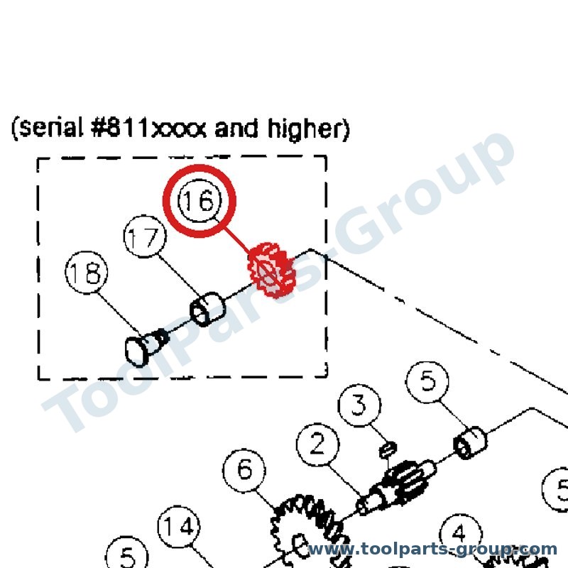 JET MHA-G08U – Ersatzteil – GEAR22T für JPM-13CSX