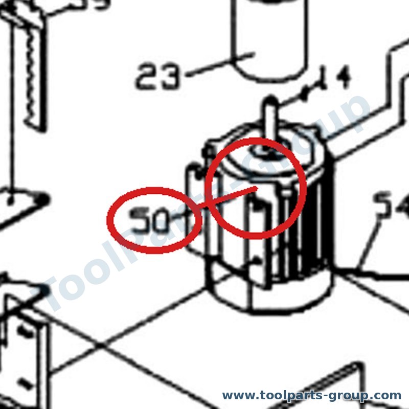JET OES80CS-150AE – Ersatzteil – Motor 400V Pos. 50 für OES-80CS