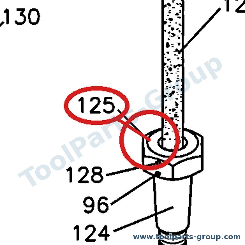 JET OVS10-125 – Ersatzteil – Hex Mutter für JOVS-10