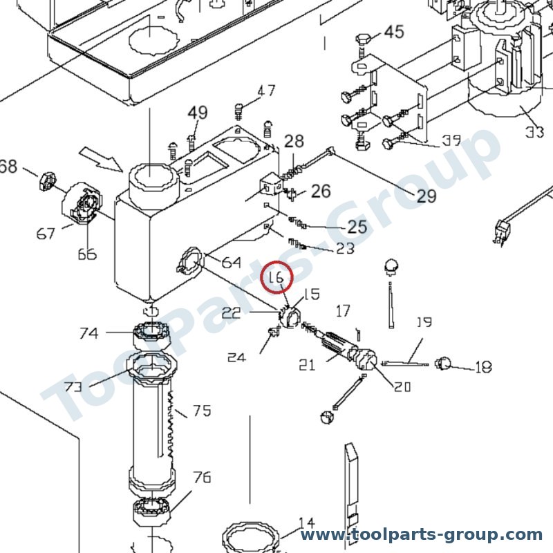 PROMAC PM-212016 – Ersatzteil – Rivet Pos. 16 für 212