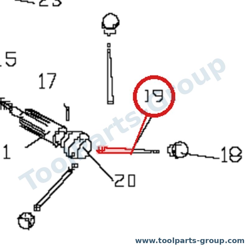 PROMAC PM-212019 – Ersatzteil – Vorschub Griff & Knopf für 212, 212Z