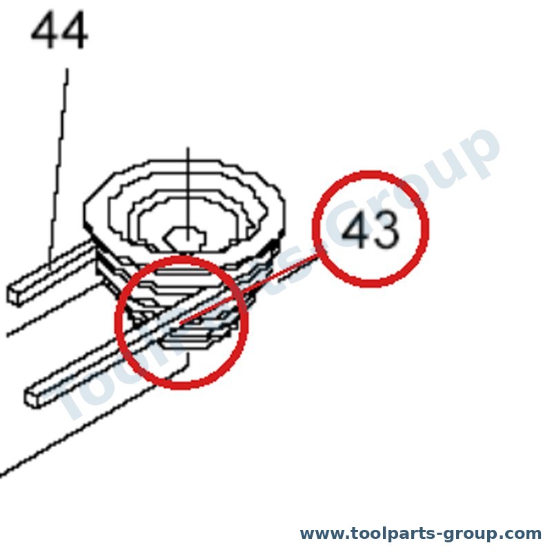 PROMAC PM-212043 – Ersatzteil – Motorriemenscheibe Pos. 43 für 212, 212Z